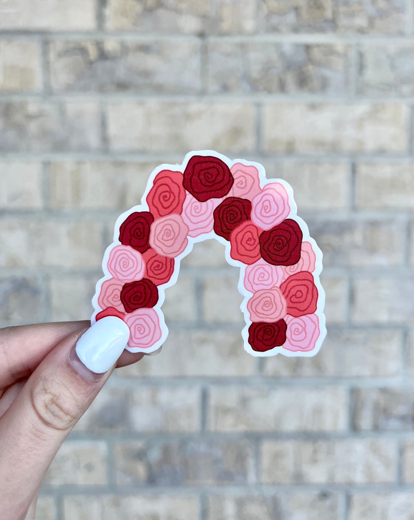 Rose Rainbow Sticker