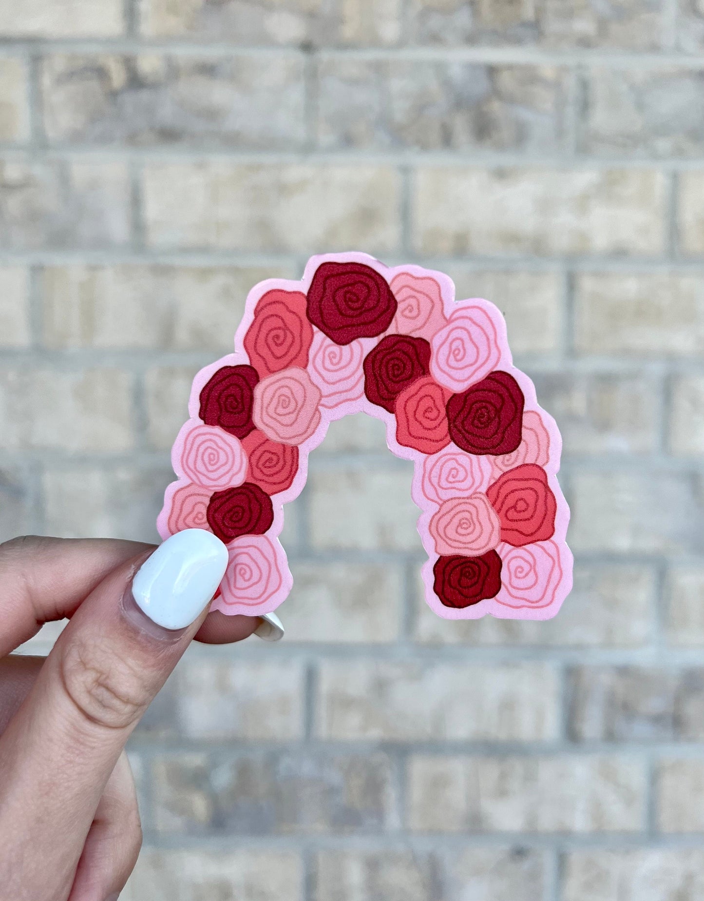 Rose Rainbow Sticker