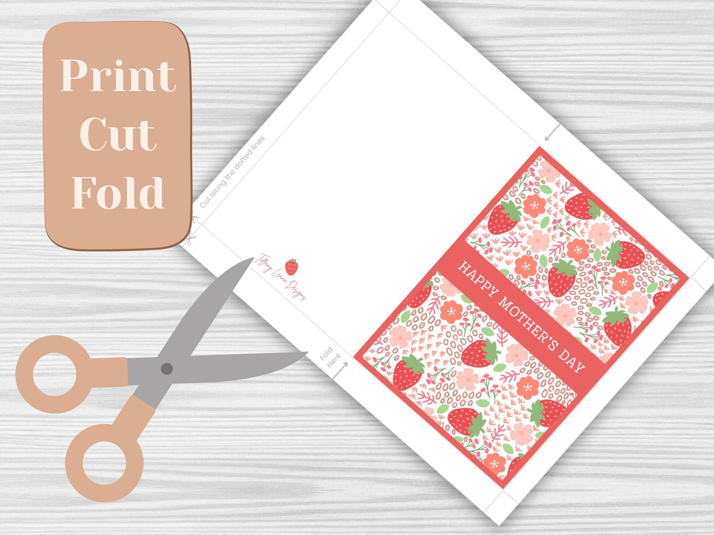 Strawberry Field Mother's Day Card (Digital Download)