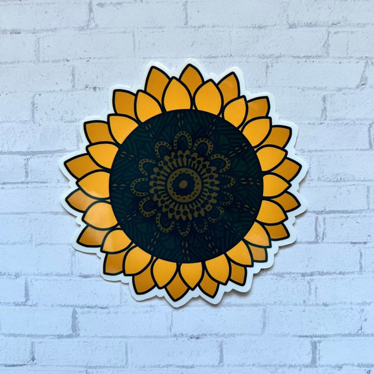 Sunflower Mandala Sticker