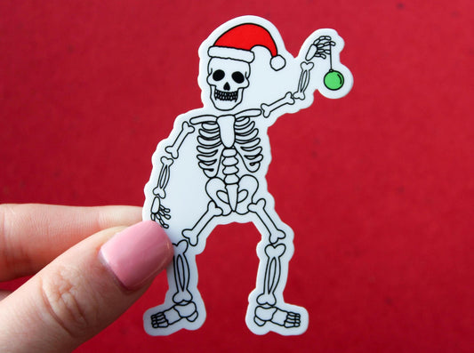 Christmas Skeleton Sticker