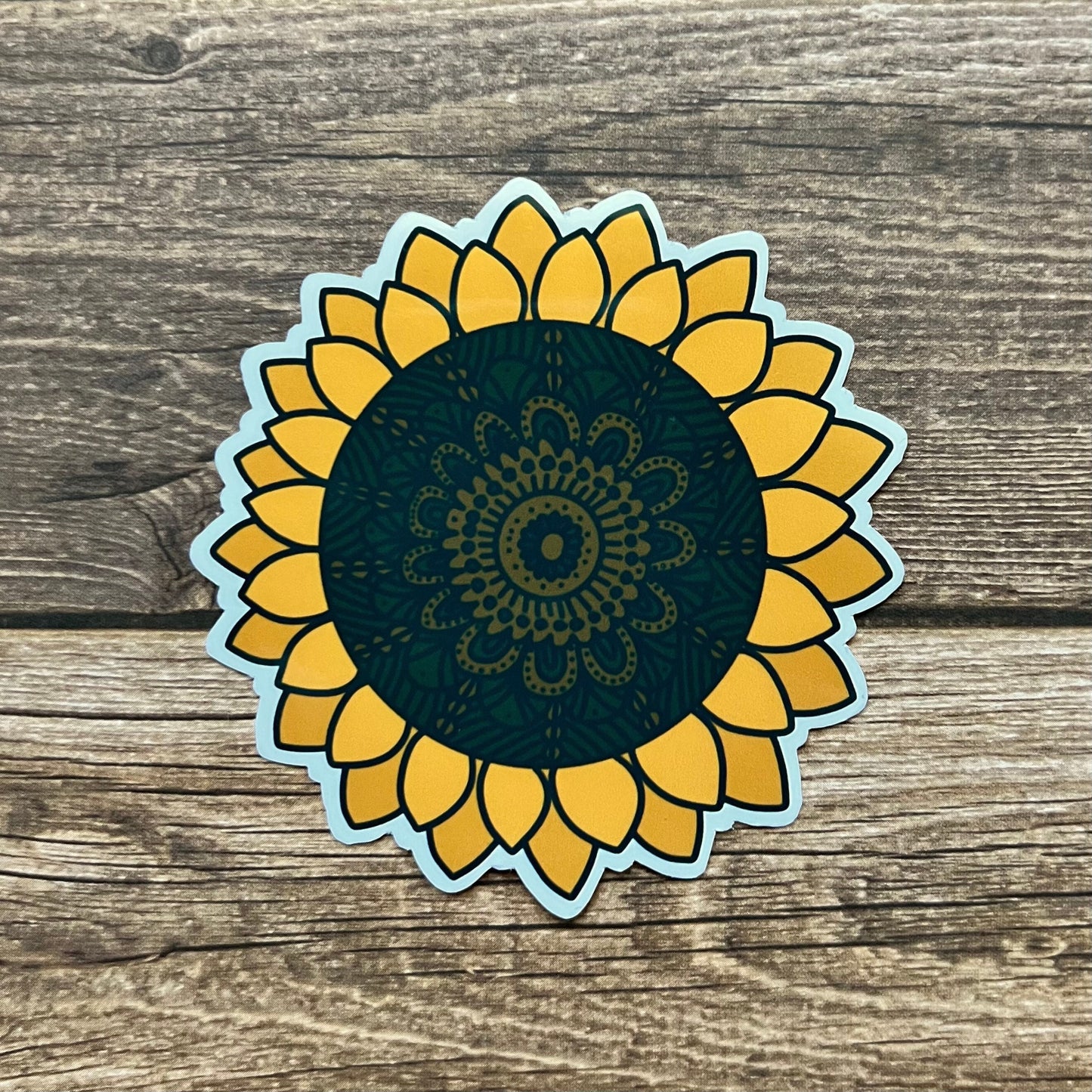 Sunflower Mandala Sticker