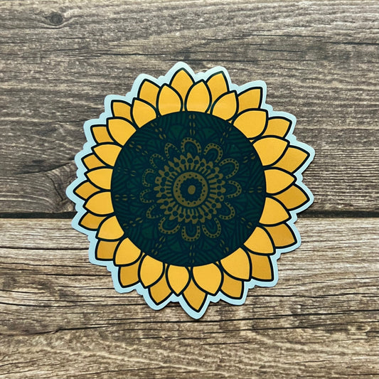 Sunflower Mandala Sticker