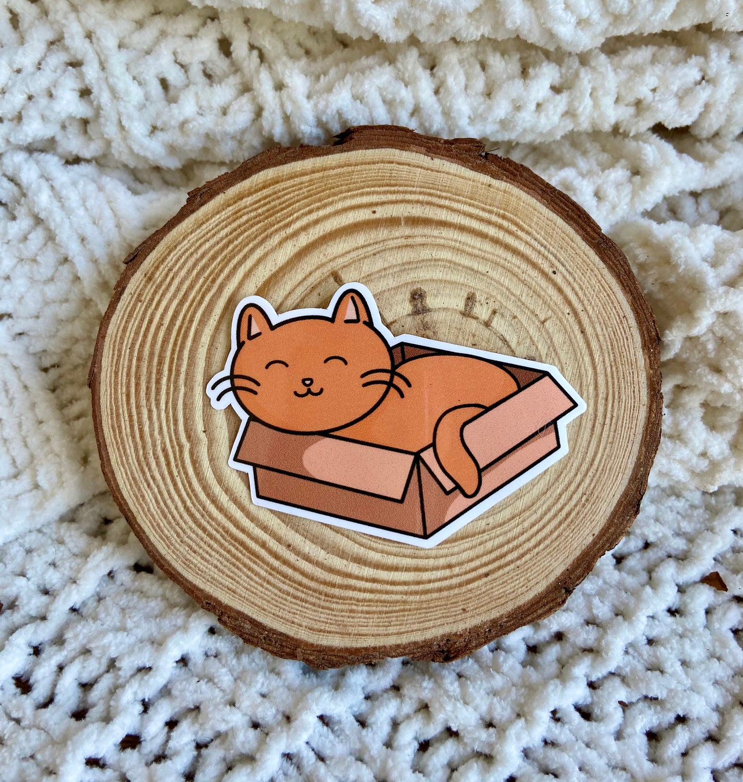 Cat in a Box Sticker