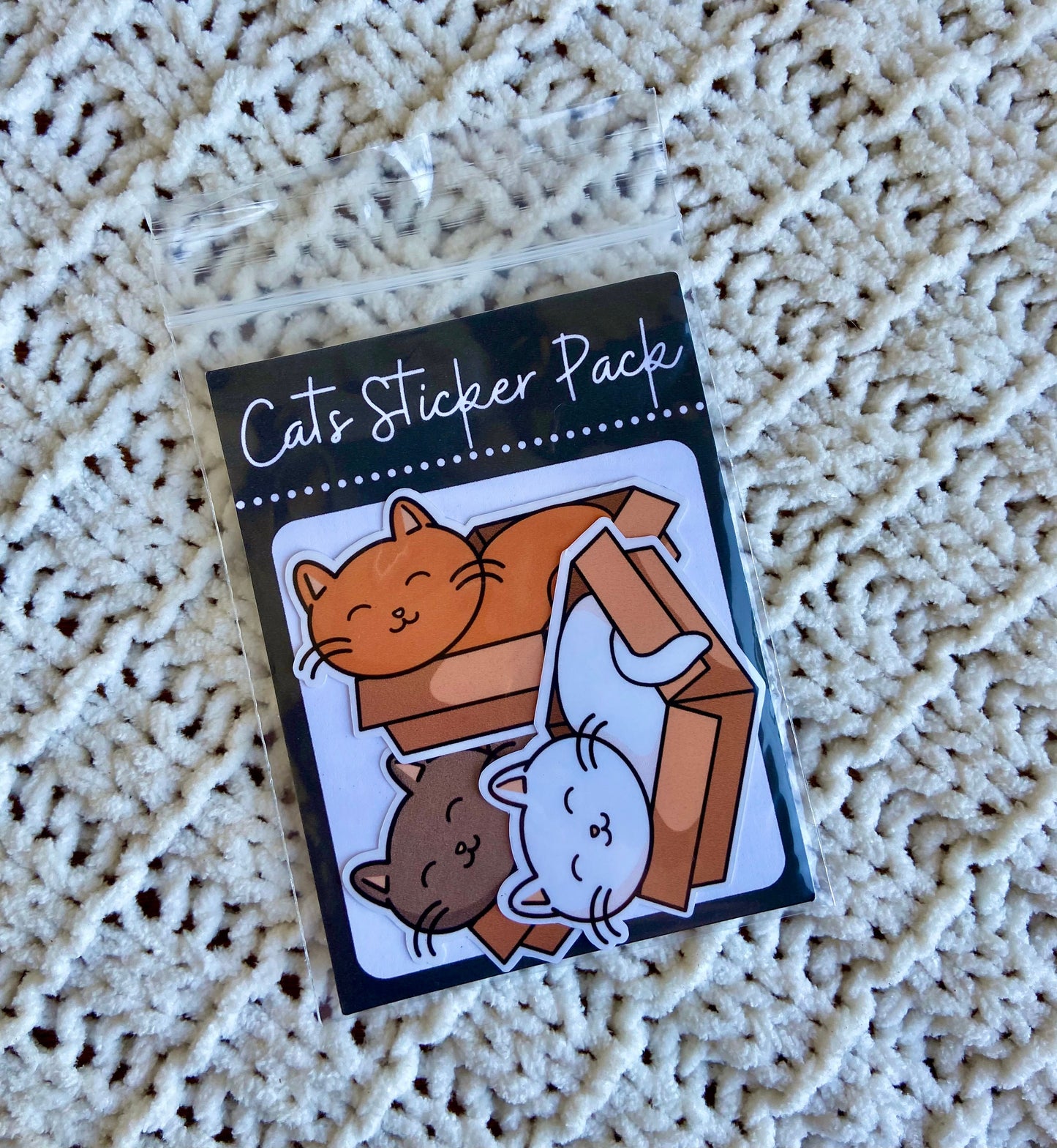 Cat in a Box Sticker