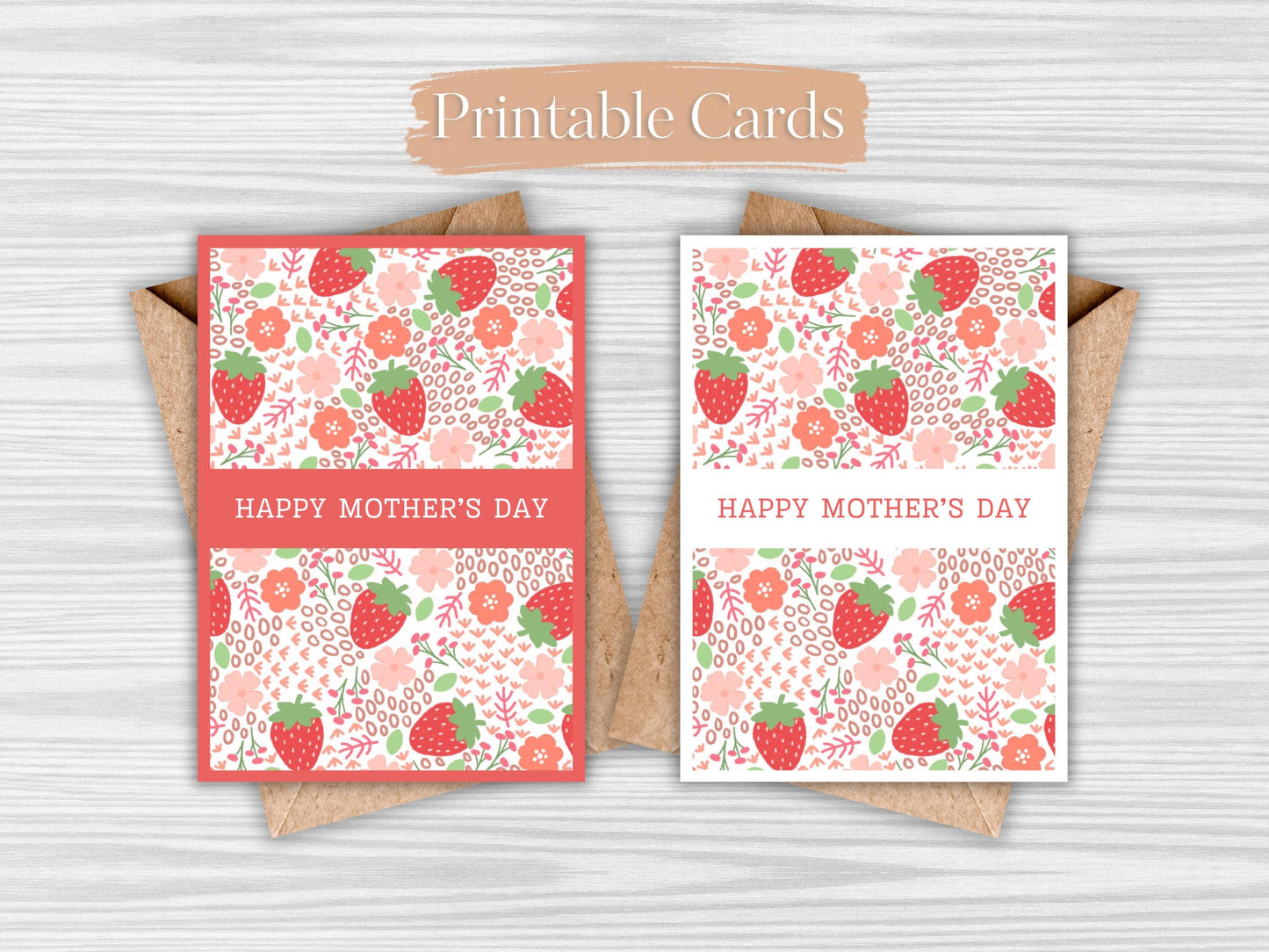 Strawberry Field Mother's Day Card (Digital Download)