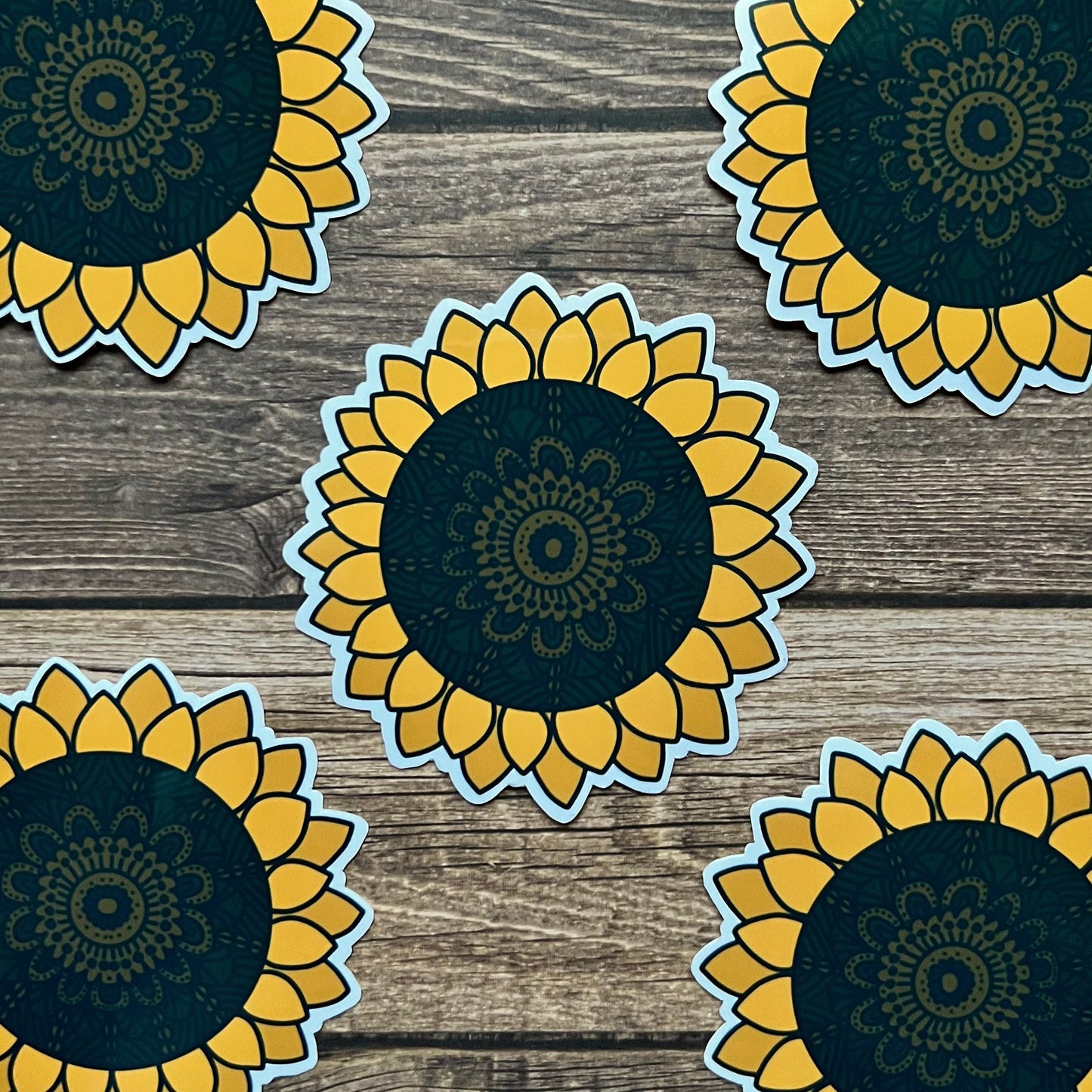 Sunflower Mandala Sticker