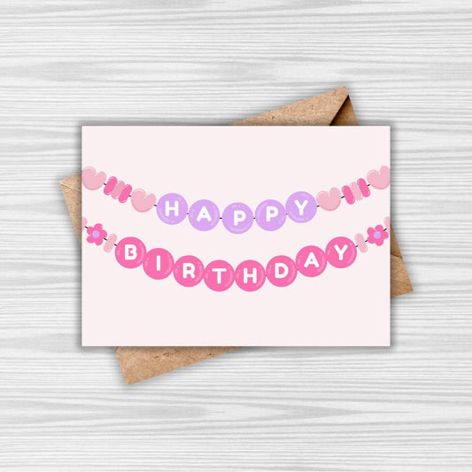 Friendship Bracelet Birthday Card (Digital Download)