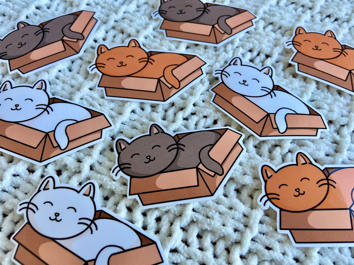 Cat in a Box Sticker