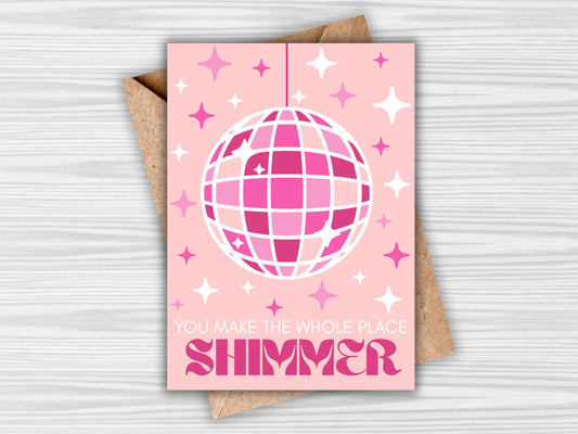 Mirrorball Birthday Card (Digital Download)
