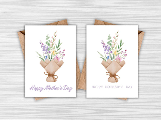 Floral Bouquet Mother's Day Card (Digital Download)