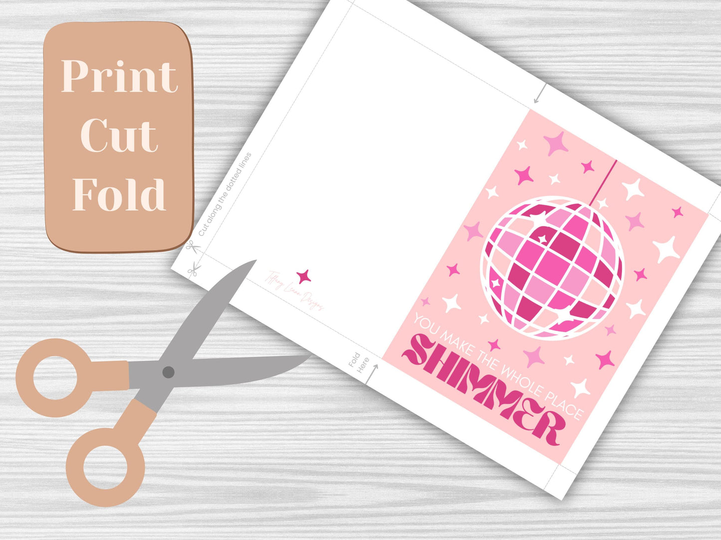 Mirrorball Birthday Card (Digital Download)