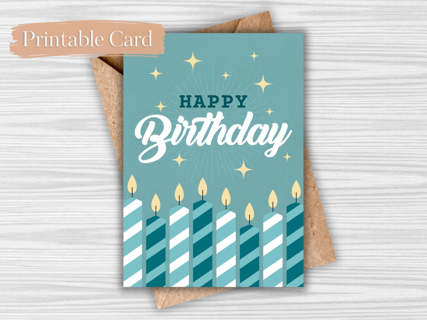 Printable Birthday Card (Digital Download)