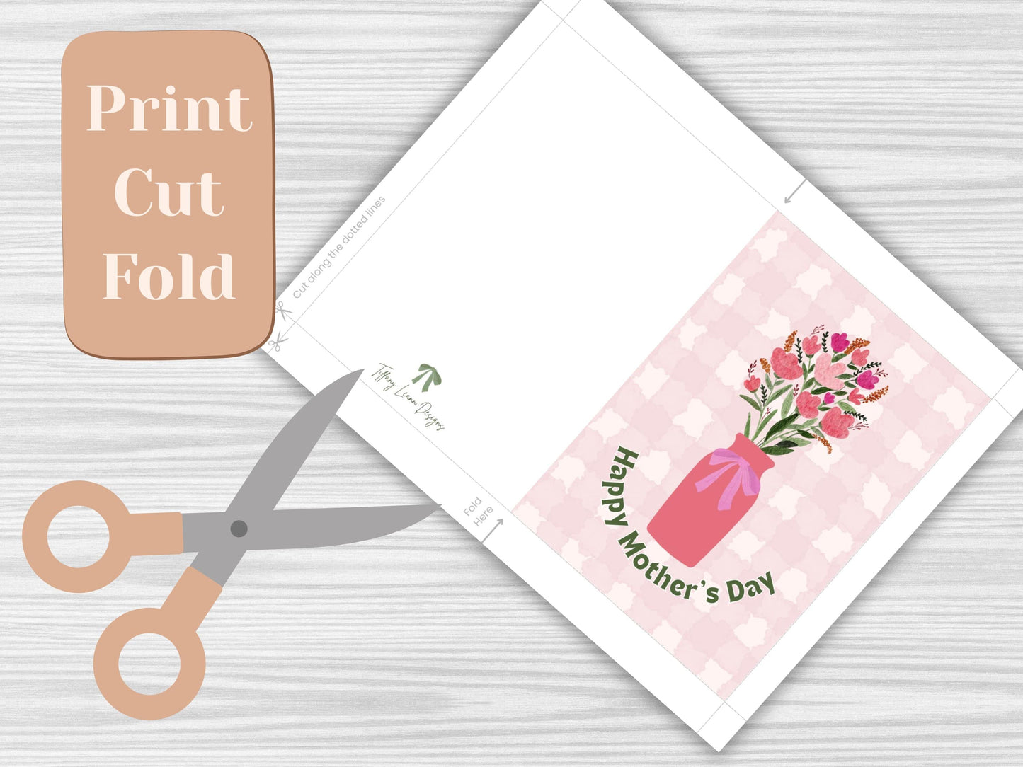 Floral Mother's Day Card (Digital Download)